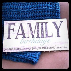 Family Birthday Sign